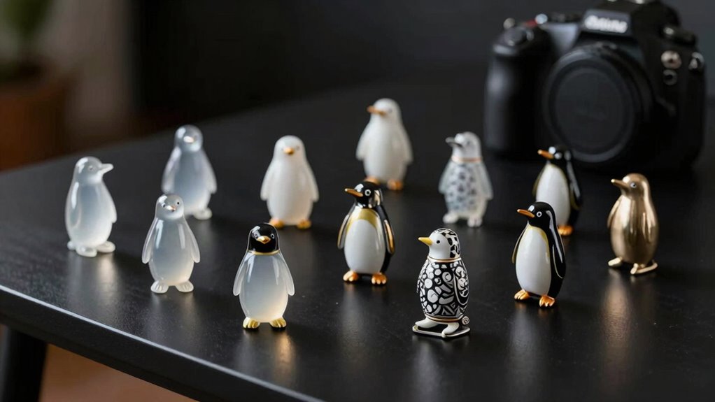 twelve penguin desk ornaments